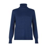 Navy Blue Turtleneck Sweater