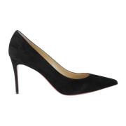 Suede Pointed Heel Pump