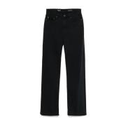 Svarte Wide Leg Jeans