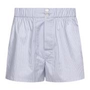 Hvit Micro Stripe Boxershorts