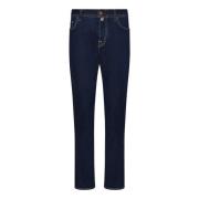 Blå Slim-Fit Stretch Jeans Aw24