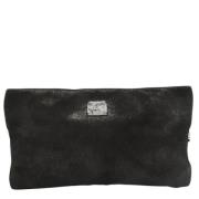 Pre-owned Suede clutches