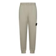 Beige Fleece Joggers Aw24