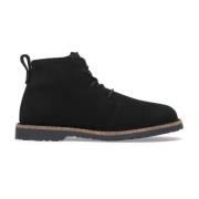 Shearling Suede Leather Chukka Boot - Svart