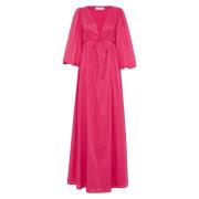 Elegant Fuchsia Maxi Kjole