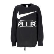 Lett Crewneck Sweatshirt Dame Svart/hvit