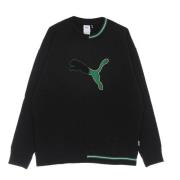 Svart Lettvekts Crewneck Sweatshirt