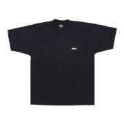 Svart Heavyweight Tee Crew Neck T-skjorte