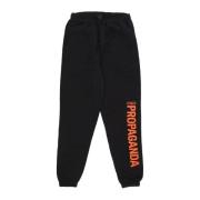 Svart Vertikal Logo Sweatpants