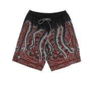 Svart Bandana Boardshorts Badetøy