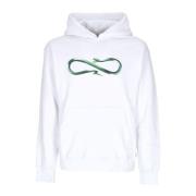 Logo Steel White Hoodie Langermet