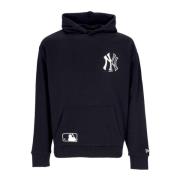 MLB Half Logo Oversized Hoodie Svart