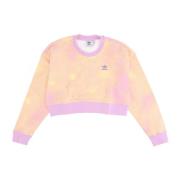 Bliss Lilac Cropped Lettvekts Crew Neck Sweatshirt