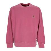 Magenta Lettvekts Crewneck Sweatshirt