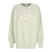 Oversized Crewneck Sweatshirt med Logo