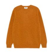 Oransje Ull Crew Neck Sweater