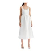 Krystallpyntet A-formet Taffeta Midi Kjole