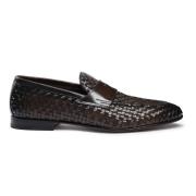 Vevd skinnloafer