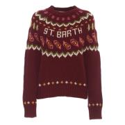 Multifarget nordisk jacquard crew-neck jumper