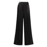 Iridescent Wide Leg Jeans i Svart