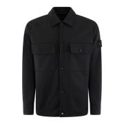 Herre Overshirt Casual Stil