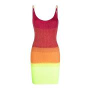 Rosa Lurex Gradient Tank Mini Kjole