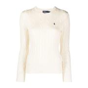 Beige Bomull Casual Genser