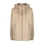 Beige Puffer & Down Jacket