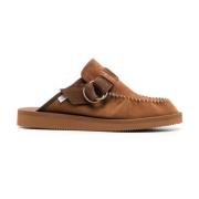 Brune Skinnloafers med Logo