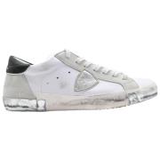 Low Man Iris White Silver Sneakers