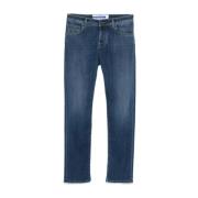 Slim Cut Indigo Blå Jeans