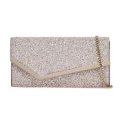 Glitrende Emmie Clutch med Metallkant