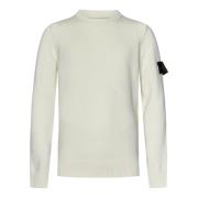 Hvit Ullblanding Sweatshirt Aw24