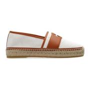 Canvas Espadrilles Beige Elegant Stil