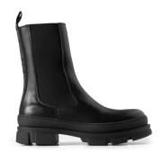 Svarte skinn Chelsea Boots trend