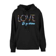 Sort Sweatshirt for Kvinner - Love Moschino Kolleksjon