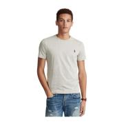 Grå Polo Ralph Lauren Custom Fit Cotton T-Shirt T-Shirt