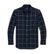 Grønn Polo Ralph Lauren Custom Fit Plaid Twill Shirt Skjorte