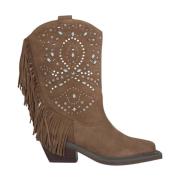 Studded half-boot