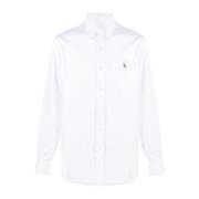 Hvit Polo Ralph Lauren Long Sleeve Dress Shirt Skjorte