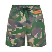 Camouflage Logo Svømmeshorts Militærgrønn