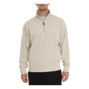 Half Zip Corduroy Sweatshirt med Lommer