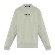 Sweatshirt med logopatch