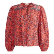 Stripete Blomster Tillie Bluse