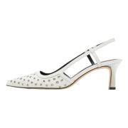 Hvite Alora Mid Slingback Pumps