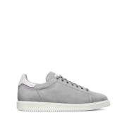 Lys Grå Nubuck Skinn Sneakers