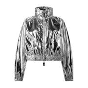 Alicia Keys Windbreaker Jakke Sølv Logo