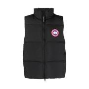 Svart Puffer Vest Lawrence Stil