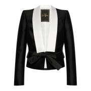 Blazer med dekorativ slips