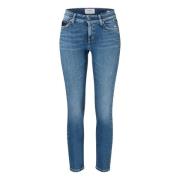 Vintage Contrast Kneecut Slim Fit Jeans